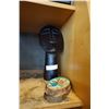 Image 1 : WOOD HEAD FIGURE AND 2 PAINTED WOOD PIECES
