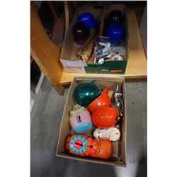 LOT OF COIN BANKS AND BASEBALL COLLECTIBLES