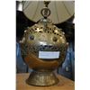 Image 2 : BRASS TABLE LAMP W/ SEMI PRECIOUS STONES