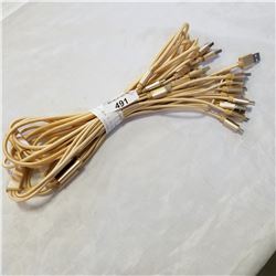 BUNDLE OF 6 NEW USB CHARGING CORDS