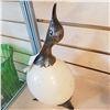 Image 3 : SILVER OSTRITCH EGG DUCK FIGURE