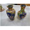 Image 2 : LOT OF CLOISONNE BELLS AND VASE