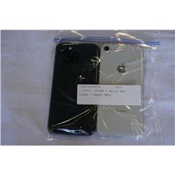 2 APPLE IPHONE 8 WHITE AND BLACK - PARTS ONLY