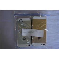 5 APPLE IPHONE 5S - 3 GOLD AND 2 WHITE - PARTS ONLY