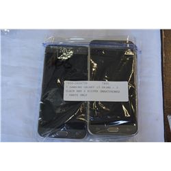 5 SAMSUNG GALAXY J3 PRIME - 3 BLACK AND 2 SILVER SMARTPHONES - PARTS ONLY