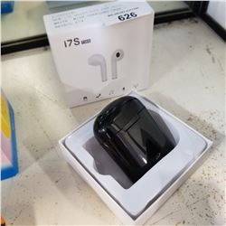 NEW I7S BLUETOOTH EAR BUDS, WHITE WITH CHARGING CASE - RETAIL $79