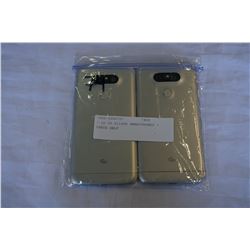 2 LG G5 SILVER SMARTPHONES - PARTS ONLY