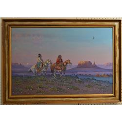 NAVAJO INDIAN PAINTING (J YAZZIE)