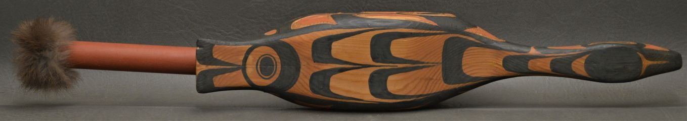 TLINGIT INDIAN LOON RATTLE ( ODIN LONNING)