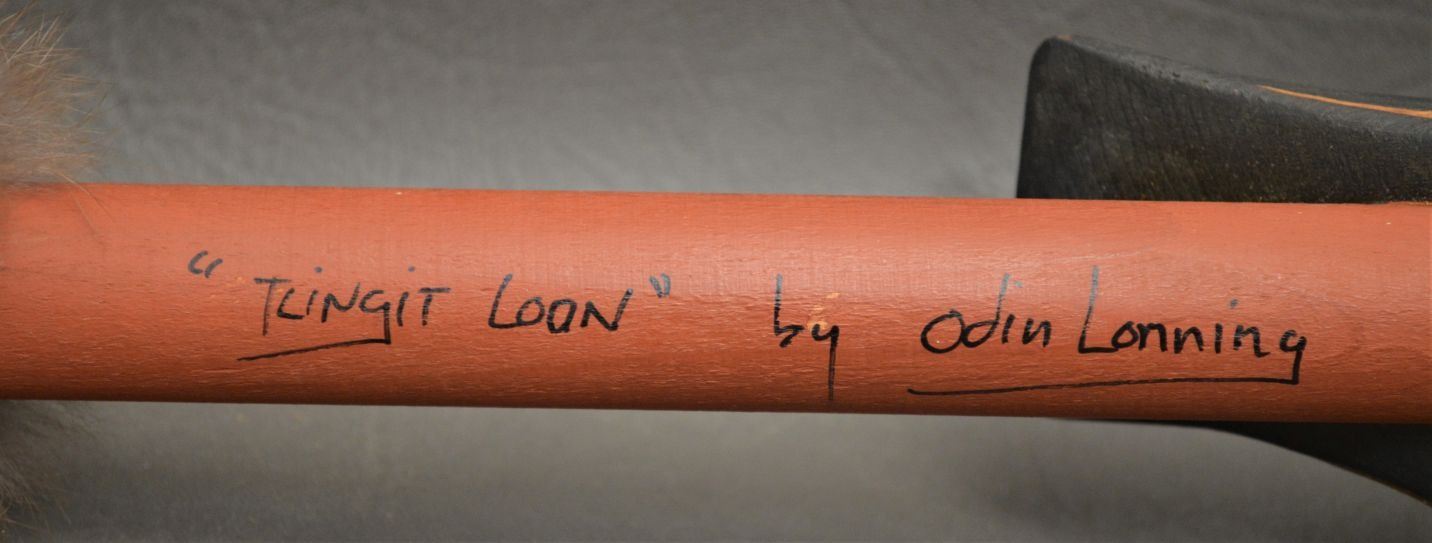 TLINGIT INDIAN LOON RATTLE ( ODIN LONNING)