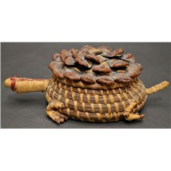CHEROKEE INDIAN BASKETRY TURTLE