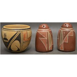 HOPI AND SANTA CLARA INDIAN POTTERY