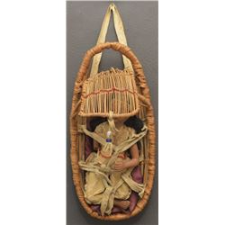 PAIUTE INDIAN  BASKETRY DOLL CRADLE