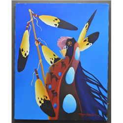 KIOWA INDIAN PAINTING (HUZO PADDLETY)