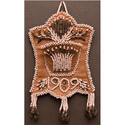 IROQUOIS INDIAN BEADED WALL POUCH