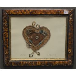 IROQUOIS INDIAN BEADED HEART