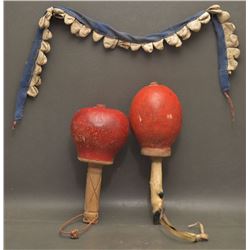 YAQUI INDIAN DANCE RATTLES