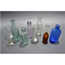 Assorted vintage Bottles