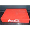 Image 1 : Vintage Metal Coca-Cola Riser & Pop Shoppe Bottles