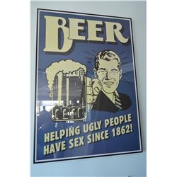 Custom Framed Poster - "Beer…"