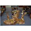Image 1 : Beautiful Custom Table with Glass Top - SOLD!!!
