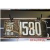 Image 1 : 1919 Sask License Plate