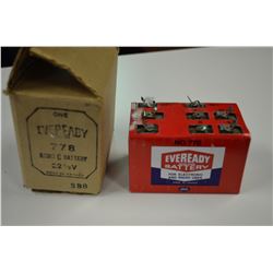 Vintage Eveready battery and Original Box No 778