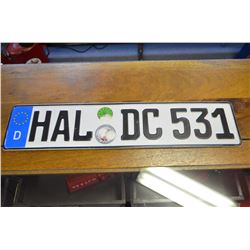 european License plates