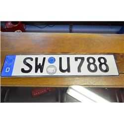 european License plates