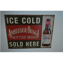 Tin Beer Sign