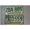 Image 1 : Vintage License Plates