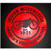 Image 1 : Large Steel - Indian Motorcycle Sign