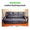 Image 1 : BRAND NEW - Leather Reclining Couch
