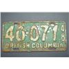 Image 1 : Rare 1948 - Vintage Licence Plate