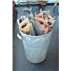 Image 1 : Vintage Garbage Can & Old Hand Saws