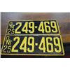 Image 1 : Set - 1925 Ont. License Plates
