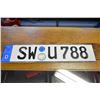 Image 1 : european License plates