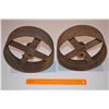 Image 1 : 2 - Large Steel Wheels