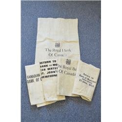 Lot of old Bank Bags