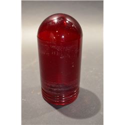 Red Glass Indutrial Globe