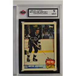 1990-91 Topps Team Scoring Leaders #12 Wayne Gretzky