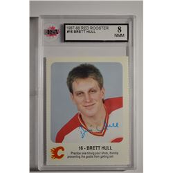 1987-88 Flames Red Rooster #8 Brett Hull