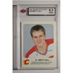 1987-88 Flames Red Rooster #8 Brett Hull