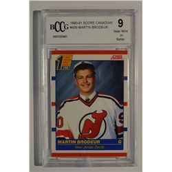 1990-91 Score Canadian #439 Martin Brodeur RC