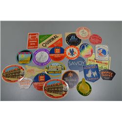 Assorted vintage stickers