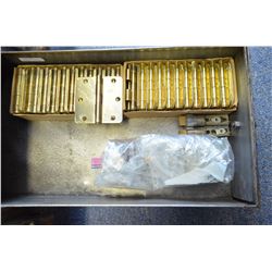 Lot of brass door hinges