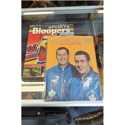 Hockey Lot - Vintage Maple Leaf Magazine & Bloopers Book