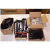 Image 2 : 4 - Metal Standing Display Racks & Assorted Hangers