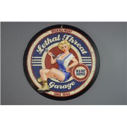 Lethal Threat Garage Sign