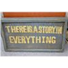 Image 1 : There's a Story… - Wood Sign
